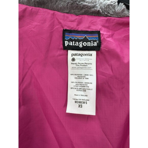Patagonia Pelage Jacket Women's XS Gray Full Zip Snap Curly Fleece Fuzzy EUC - Picture 7 of 13